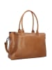 Plevier Rock Copal Schultertasche Leder 44 cm Laptopfach in cognac