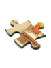 Mr. & Mrs. Panda Puzzle Hase Pommes Design ohne Spruch in Weiß