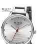Regent Armbanduhr-Analog silber mittel (ca. 32mm) Regent Metallarmband