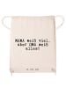 Mr. & Mrs. Panda Jutebeutel MAMA weiß viel, aber... mit Spruch in Creme