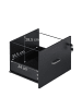 relaxdays Rollcontainer in Schwarz - (B)43 x (H)72 x (T)46 cm