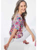 GOLDNER Shirt Druckshirt mit raffinierten Details in bunt / gemustert
