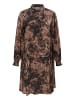 KAFFE curve Kleid KCjamia A-shape in Brown Graphic Print