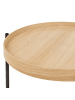 Beliani Beistelltisch LANDER in Braun/Schwarz - (W) 49 x (H) 54 x (L) 49 cm