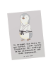Mr. & Mrs. Panda Postkarte Karate Trainerin mit Spruch in Grau Pastell