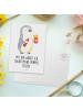Mr. & Mrs. Panda Postkarte Pinguin Pommes mit Spruch in Weiß