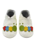 Basrakids Baby Krabbelschuhe aus Leder, weiche Lauflernschuhe mit rutschfester Sohle 