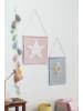 Happy Decor Kids Wanddekoration "Big Star" in Rosa/Weiß - 45x45  cm