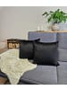 JACK 2er Set Teddy Flausch Kissen 50x50cm in Schwarz