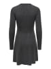 ONLY Strickkleid in Dark Grey Melange
