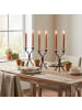 relaxdays 6 x LED Stabkerzen in Altrosa