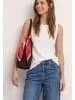 Street One Mesh-Top mit U-Boot-Ausschnitt in off white
