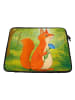 Mr. & Mrs. Panda Notebooktasche Eichhörnchen Blume Design ohne S... in Weiß