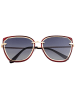 Bertha Polarisierte Sonnenbrille "Rylee" in Rot/Schwarz