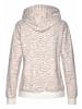 LASCANA Kapuzensweatjacke in beige-nougat