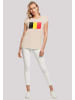 F4NT4STIC T-Shirt Belgium Belgien Flagge in Whitesand