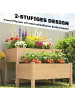 Outsunny Hochbeet in Braun 119,5L x 102B x 76,5H cm