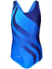 Aquarti Mädchen Badeanzug Chlorresistent Muscleback Wassersport in blau/türkis