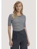 Hessnatur Hessnatur Softrib Streifen T-Shirt Fitted aus Bio-Baumwolle und TENCEL™ Modal in marine