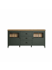 ebuy24 Sideboard Stanton Grün 185 x 45 cm