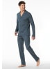 Schiesser Pyjama kurz für Herren in dunkel-blau