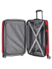 travelite City 4 Rollen Kofferset 3-teilig mit Dehnfalte rot