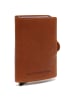 The Chesterfield Brand Lagos - Kreditkartenetui 6cc 10 cm RFID (black) in cognac