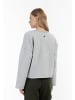 DreiMaster Vintage Damen Oversize Sweatshirt in Hellgrau Melange
