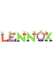 Playshoes Deko-Buchstaben "LENNOX" in bunt