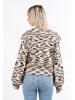 myMo Damen Strickpullover in Braun Mehrfarbig