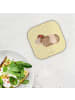 Mr. & Mrs. Panda Untersetzer Glas Meerschweinchen Weisheit ohne ... in Gelb Pastell