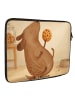 Mr. & Mrs. Panda Laptop Tasche Hund Keks Design ohne Spruch in Weiß
