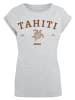 F4NT4STIC Extended Shoulder T-Shirt PLUS SIZE Tahiti in grau meliert