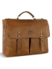 KLONDIKE 1896 Rush Louis Aktentasche Leder 38 cm Laptopfach in cognac