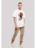 F4NT4STIC T-Shirt Basketball Splash Sport OVERSIZE TEE in weiß