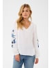 Cream Langarm-Bluse CRFloriza Regular fit in Snow White