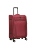 D&N Travel Line 9704 - 4-Rollen-Trolley M 68 cm erw. (dark red) in dark red