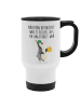 Mr. & Mrs. Panda thermosbecher Pinguin Bier mit Spruch in Weiß