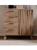Furn.Design Kommode Eiche 84 cm, Anrichte mit 3D-Relief und Push-to-Open