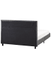 Beliani Doppelbett ALBI in Grau/Schwarz - (W) 135 x (H) 94 x (L) 211 cm