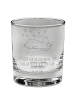 Mr. & Mrs. Panda Whiskyglas Einhorn Sternenhimmel mit Spruch in Transparent