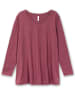 sheego Langarmshirt in brombeer-meliert
