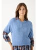 More & More weiter, leichter Kurzarmpullover in autumn blue