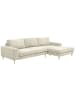 58 aufm Kessel SOFA mit Longchair rechts Kaylynn Cordstoff creme