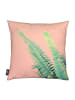 Juniqe Kissen "Ferns on Blush Prints" in Grün & Rosa