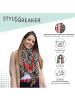 styleBREAKER Schal in Oliv-Blau