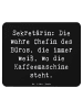 Mr. & Mrs. Panda Mousepad Spruch Sekretärin Chef mit Spruch in Schwarz