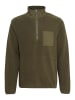 BLEND Fleecejacke BHBROOKS Sweatshirt halfzipp in Grün