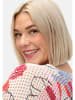 sheego Pullover in champagner gemustert