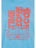Timezone Rundhals Kurzarmshirt Frontprint Auto Design in Blau